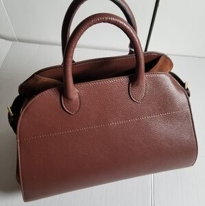 Viral Anna Paola Brown Leather Handbag